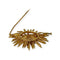 Broche Broche fleur en or jaune, perle de culture et diamants 58 Facettes 330089636