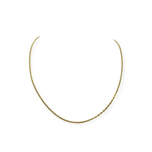 Collier Chaîne - Maille forçat 51,5 cm en or jaune 18k 58 Facettes 330092072