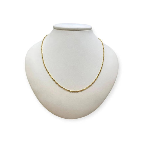 Collier Chaîne - Maille forçat 51,5 cm en or jaune 18k 58 Facettes 330092072