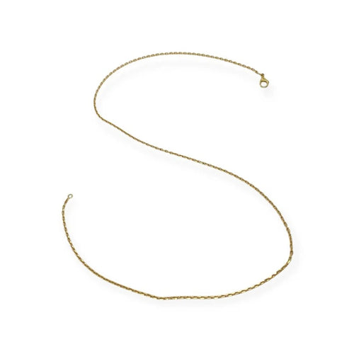 Collier Chaîne - Maille forçat 51,5 cm en or jaune 18k 58 Facettes 330092072