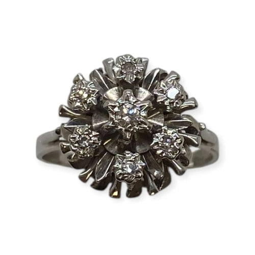 Bague 56 Bague chou en or blanc 18k et diamants 58 Facettes 330089238