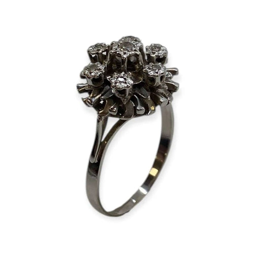 Bague 56 Bague chou en or blanc 18k et diamants 58 Facettes 330089238
