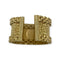 Bague 57 Bague large travaillée en or jaune 750 (18k) 58 Facettes 330086365