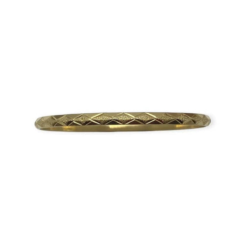 Bracelet Jonc ciselé - Bracelet en or jaune 18k 58 Facettes 330088788