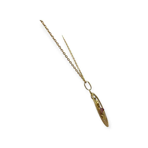 Pendentif Inséparables - Pendentif en or jaune 750 et rubis 58 Facettes 330089291
