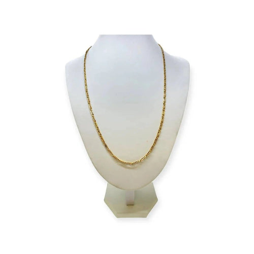 Collier Collier maille Figaro en or jaune 750 58 Facettes 330084162