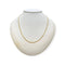 Collier Chaîne maille gourmette en or jaune 58 Facettes 330088373