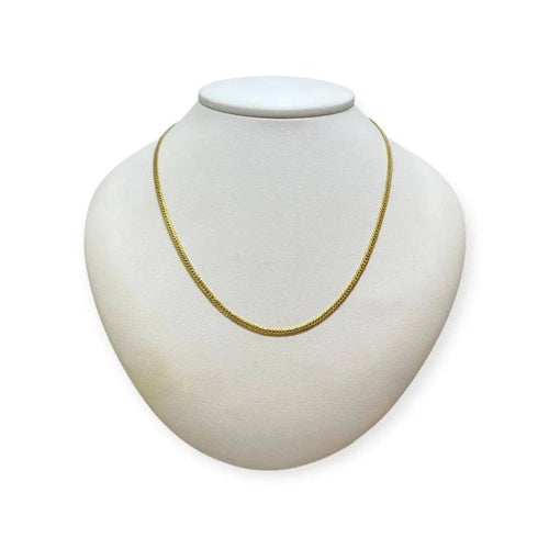 Collier Collier maille anglaise en or jaune 18K (750/1000) 58 Facettes 330088812
