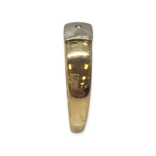 Bague 63 Bague deux ors en or blanc et or jaune 18K avec diamant 58 Facettes 330088312