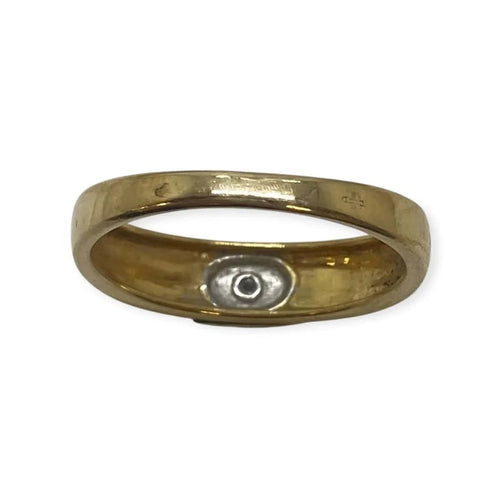 Bague 63 Bague deux ors en or blanc et or jaune 18K avec diamant 58 Facettes 330088312