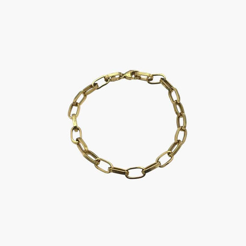 Bracelet Bracelet maille trombone en or jaune 18K 58 Facettes 149064432