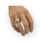 Bague 56 Bague boule pavée en or blanc et or jaune 18K avec diamants 58 Facettes 149063866