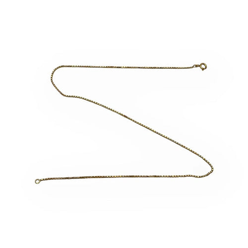 Collier Chaîne maille vénitienne 40 cm en or jaune 750 58 Facettes 149064869