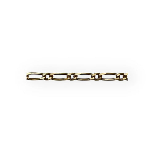 Collier Chaîne maille Figaro 50 cm en or jaune 18k (750) 58 Facettes 149065515