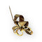 Broche Broche style ancien en or jaune 18K 58 Facettes 149058817