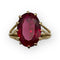 Bague 53 Bague en or jaune 18K avec pierre rouge 58 Facettes 149058569