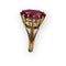 Bague 53 Bague en or jaune 18K avec pierre rouge 58 Facettes 149058569