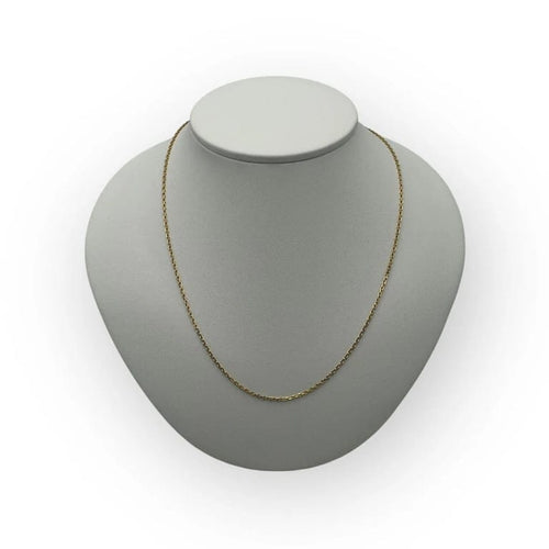 Collier Chaîne maille forçat en or jaune 18K 45 cm 58 Facettes 149060130