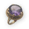Bague 51 Bague vintage en or jaune 14K avec améthyste 58 Facettes 149062582