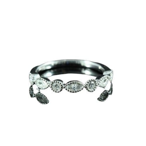 Bague 52 Bague en or blanc sertie de diamants (0,37 ct) 58 Facettes R1453