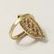 Bague 52 Bague navette en or jaune et diamants taille ancienne 58 Facettes