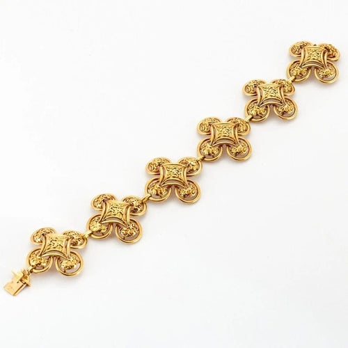Collier M. Gérard - Sautoir transformable en or jaune 18k, émeraudes, turquoises et émail 58 Facettes