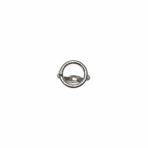 Bague 49 Bague en or blanc 18 carats avec diamant taille brillant 58 Facettes