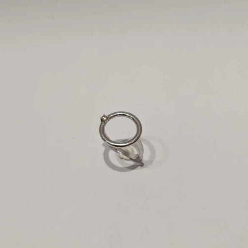 Bague 49 Bague en or blanc 18 carats avec diamant taille brillant 58 Facettes