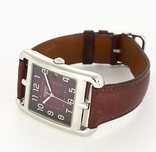 Montre Hermès Cape Cod - Montre en acier grand modèle 58 Facettes