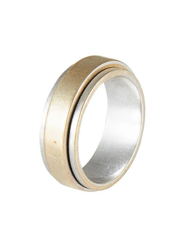 Bague 57 Piaget Possession - Alliance en or gris et or jaune 58 Facettes HS2760