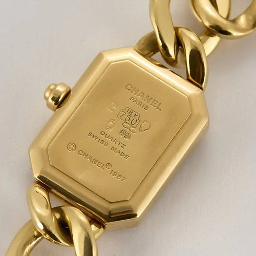 Montre Chanel Première - Montre en or jaune 18 carats, chaîne gourmette 58 Facettes