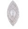 Bague 56 Bague marquise navette en or blanc 18 ct et diamants 58 Facettes HS20833