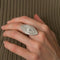 Bague 56 Bague marquise navette en or blanc 18 ct et diamants 58 Facettes HS20833