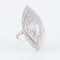 Bague 56 Bague marquise navette en or blanc 18 ct et diamants 58 Facettes HS20833
