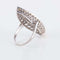 Bague 56 Bague marquise navette en or blanc 18 ct et diamants 58 Facettes HS20833