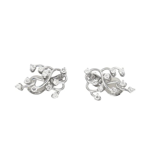 Boucles d'oreilles Boucles d'oreilles - Or gris 18K et diamants 0,5 ct 58 Facettes HS7269