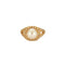 Bague 54 Bague perle de culture et diamants en or jaune 18K 58 Facettes HS20599