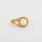 Bague 54 Bague perle de culture et diamants en or jaune 18K 58 Facettes HS20599