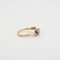 Bague 54 Bague Toi et Moi en or gris 18K/platine avec saphir et diamants 58 Facettes HS5517