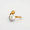 Bague 54 Bague en or jaune 18K avec perle South Sea 58 Facettes HS4288
