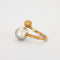 Bague 54 Bague en or jaune 18K avec perle South Sea 58 Facettes HS4288