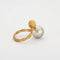 Bague 54 Bague en or jaune 18K avec perle South Sea 58 Facettes HS4288