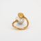 Bague 54 Bague en or jaune 18K avec perle South Sea 58 Facettes HS4288