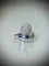 Bague 52 Bague pavée de diamants en or blanc 18 carats 58 Facettes
