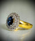 Bague 60 Bague saphir et diamants en or jaune 18 carats 58 Facettes f81lp23