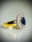 Bague 60 Bague saphir et diamants en or jaune 18 carats 58 Facettes f81lp23