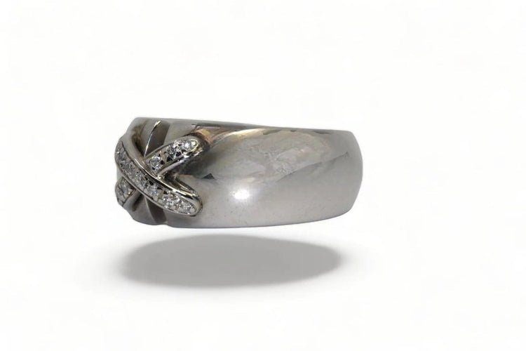 Bague 55 Chaumet Liens - Bague en or blanc 18 carats et diamants 58 Facettes F89LP24