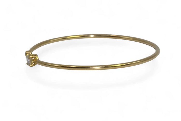 Bracelet Lepage Paris - Bracelet jonc en or jaune 18 carats et diamant 58 Facettes