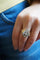 Bague 51.5 Bague fleur à godrons en or jaune 18K et platine, diamants 58 Facettes SQ1786707