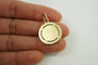 Pendentif Augis - Médaille en or jaune 18 carats rubis et diamants 58 Facettes SQ9946706